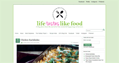 Desktop Screenshot of lifetasteslikefood.com