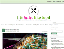 Tablet Screenshot of lifetasteslikefood.com